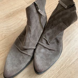 Nine West gray suede ankle boots size 8